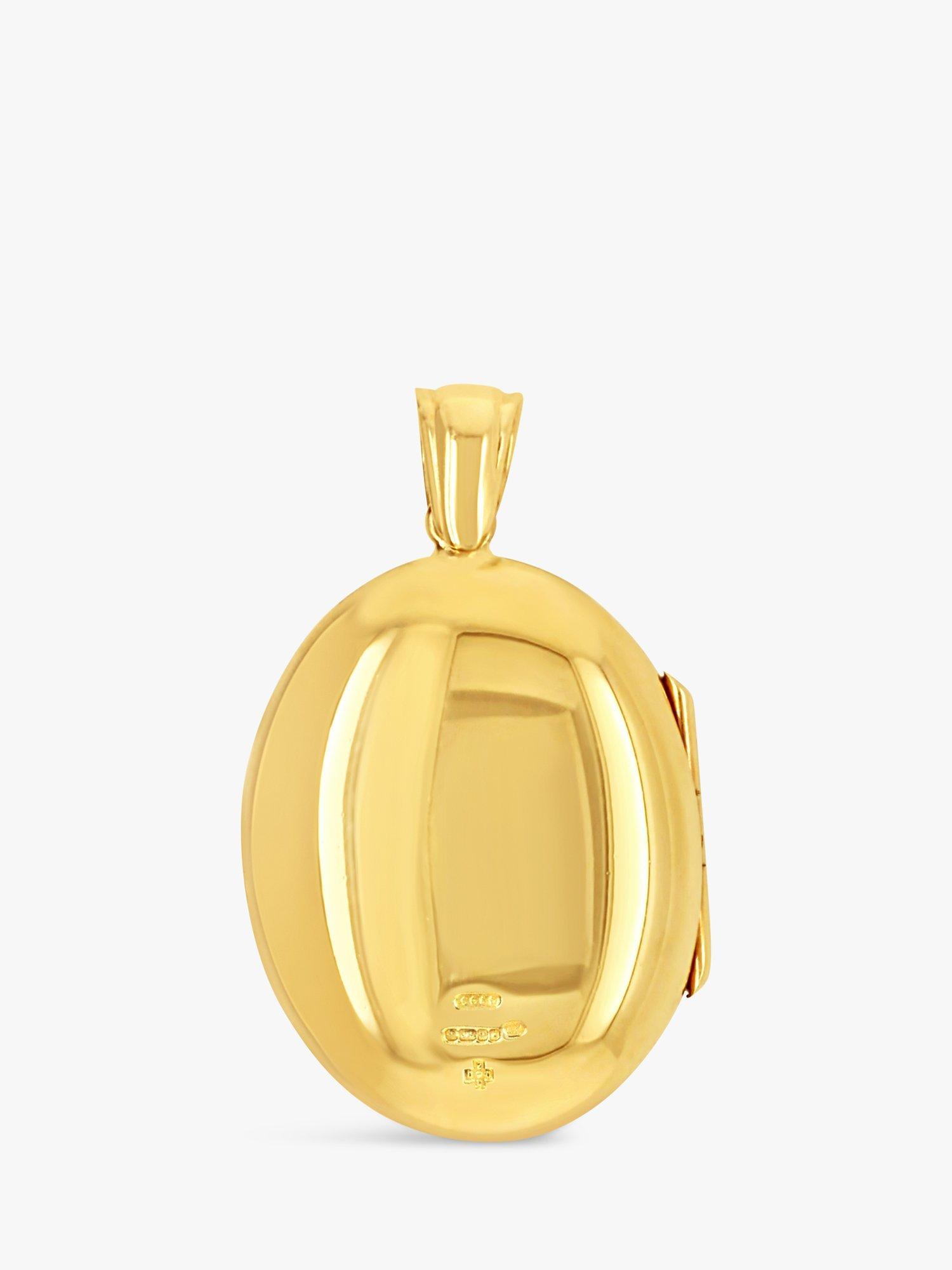 Product image 2 of 3, which shows Milton & Humble Jewellery Pre-Loved 9ct Yellow Gold Diamond Floral Locket, Dated Birmingham 2000