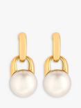 Jon Richard Pearl Mini Drop Earrings, Gold