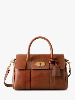 Mulberry Bayswater Natural Vegetable Tanned Leather Satchel, Oak, Oak