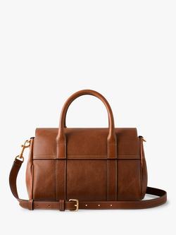 Mulberry Bayswater Natural Vegetable Tanned Leather Satchel, Oak - view 2, Oak