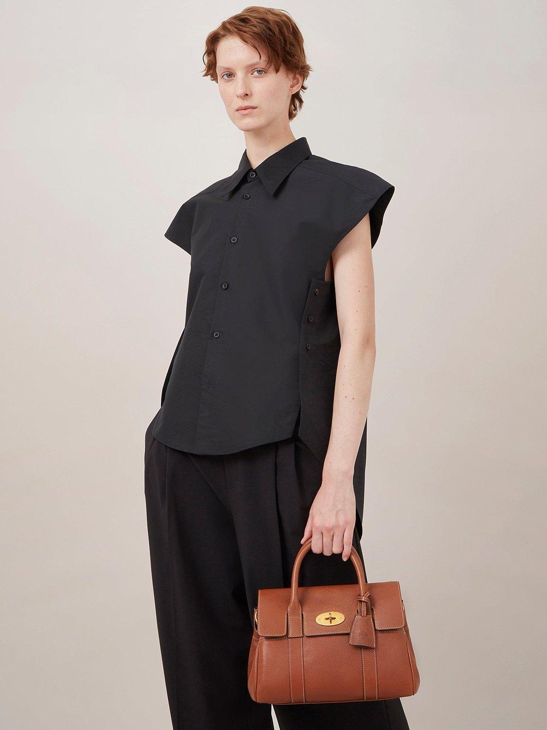 Product image 7 of 7, which shows Mulberry Bayswater Natural Vegetable Tanned Leather Satchel, Oak