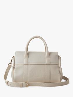 Mulberry Bayswater Heavy Grain Leather Satchel - view 2, Chalk