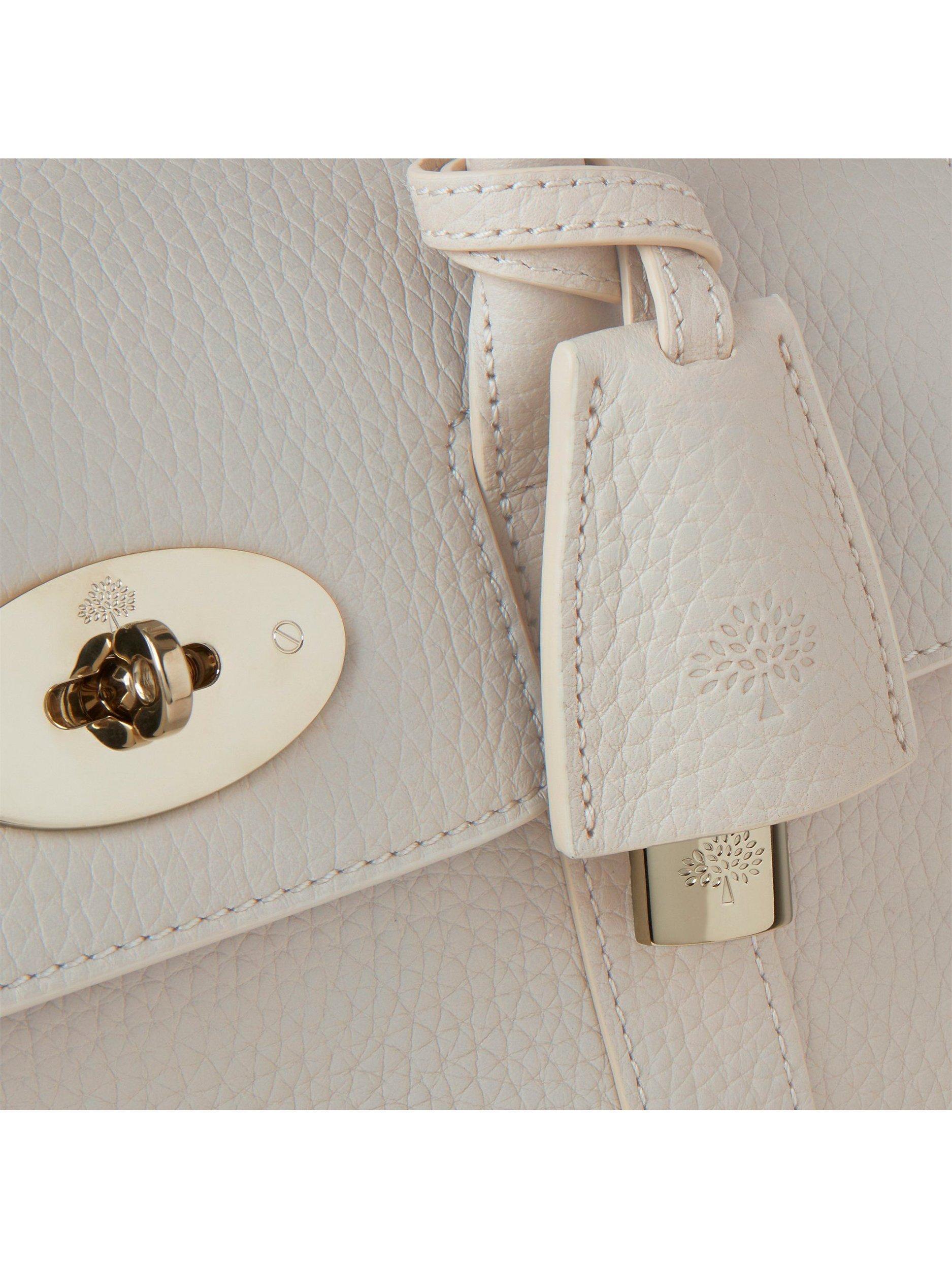 Product image 5 of 7, which shows Mulberry Bayswater Heavy Grain Leather Satchel, Chalk