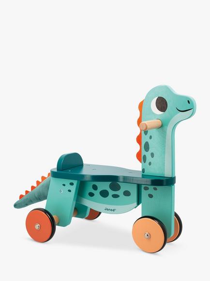 Janod Wooden Ride-on Portosaurus - view 2, Multi
