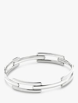 Monica Vinader Signature Link Bangle, Silver, Silver