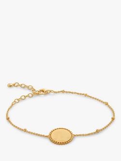 Monica Vinader Deia Beaded Chain Bracelet, Gold, Gold