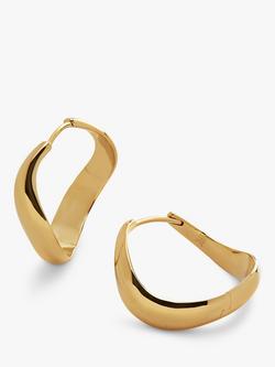 Monica Vinader Swirl Medium Hoop Earrings, Gold