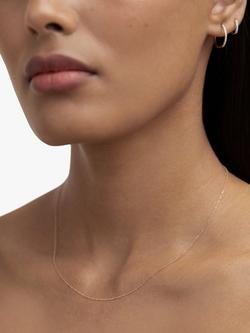 Monica Vinader Super Fine Chain Necklace, Gold - view 2, Gold