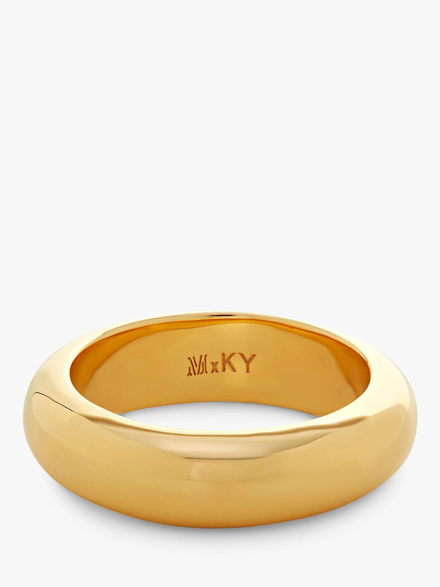 Monica Vinader x Kate Young Stacking Band Ring Gold
