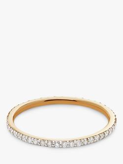 Monica Vinader 14ct Yellow Gold Diamond Eternity Ring, Gold, Gold