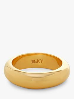 Monica Vinader x Kate Young Stacking Band Ring, Gold, Gold
