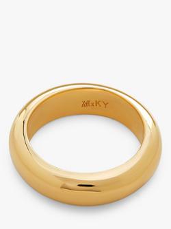 Monica Vinader x Kate Young Stacking Band Ring, Gold - view 2, Gold