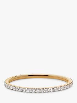Monica Vinader 14ct Yellow Gold Diamond Eternity Ring, Gold - view 2, Gold