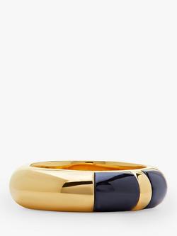 Monica Vinader x Kate Young Black Onyx Ring, Gold - view 2, Gold