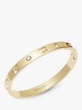 Coach C Motif Crystal Hinge Bracelet, Gold