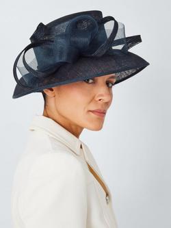 John Lewis Margot Down Brim Occasion Hat, Navy