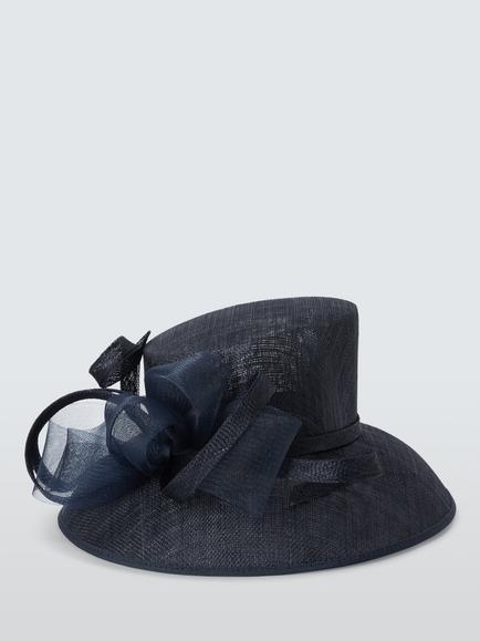 John Lewis Margot Down Brim Occasion Hat - view 2, Navy