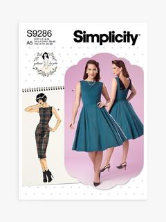 Simplicity Misses' Fold Back Facing Dress Sewing Pattern, S9286A5