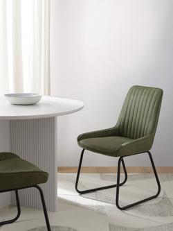 John Lewis Brooks II Side Dining Chairs, Set of 2 - view 2, Green