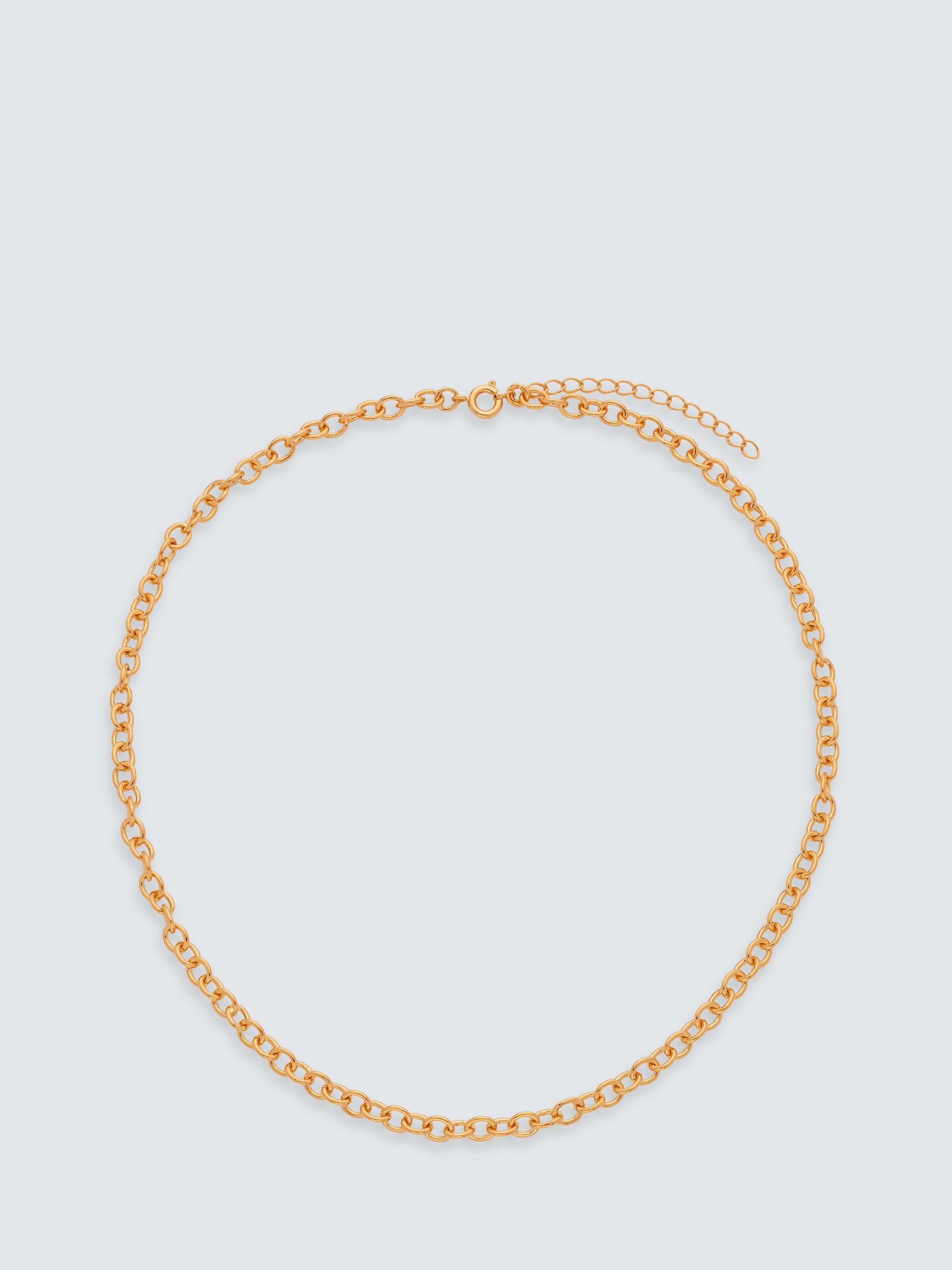 Product image 1 of 4, which shows John Lewis Rolo Chain Necklace, Gold