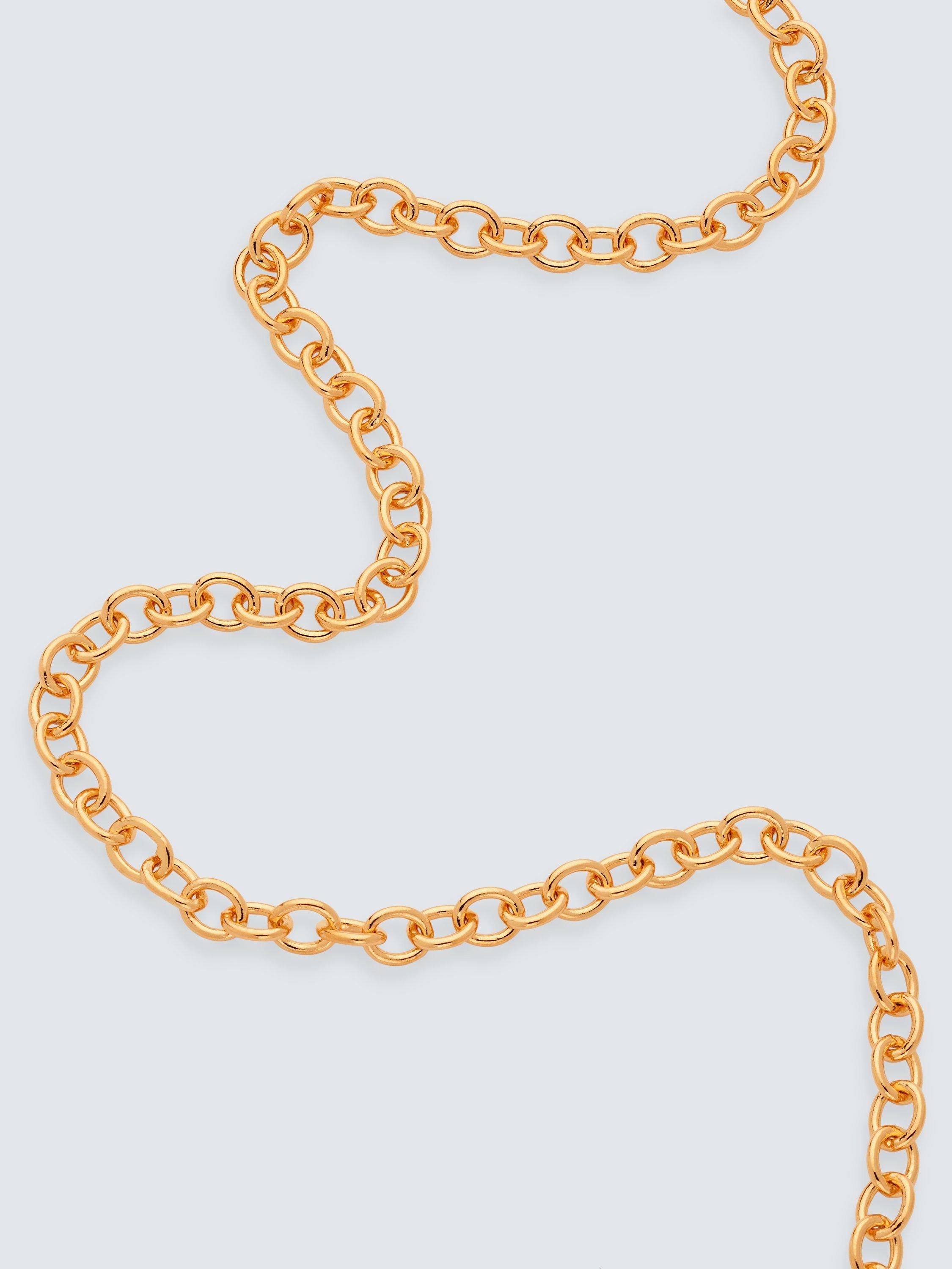 Product image 3 of 4, which shows John Lewis Rolo Chain Necklace, Gold