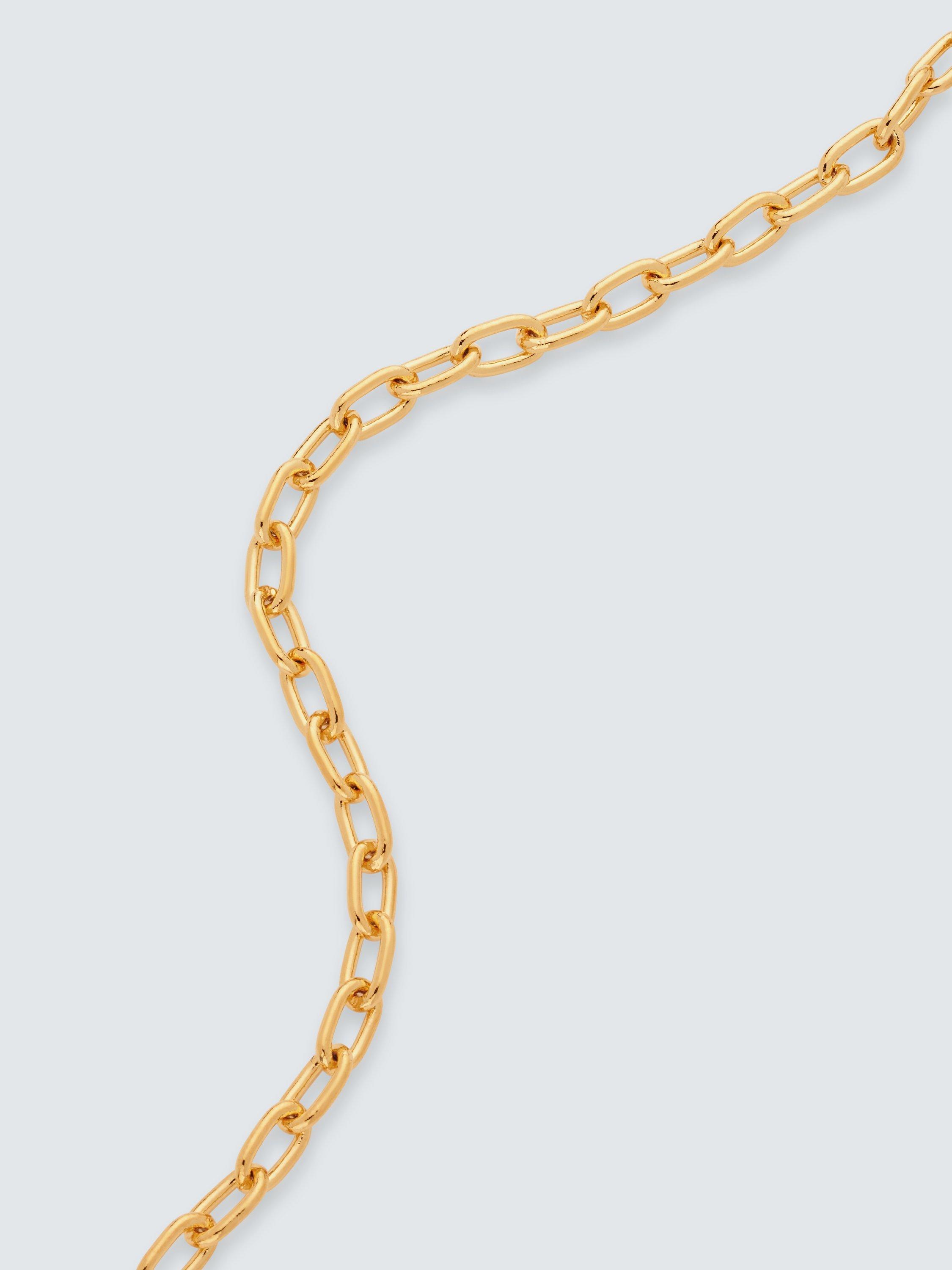 Product image 3 of 4, which shows John Lewis Trace Chain Necklace, Gold