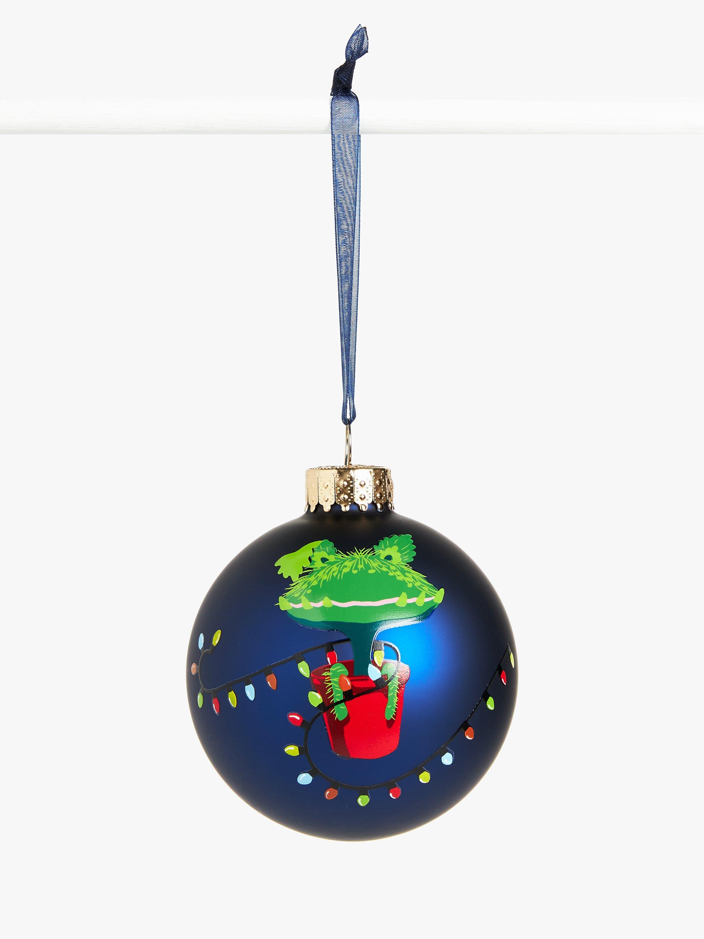 John Lewis Christmas Advert 2023 Snapper Character Glass Bauble