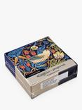 Morris & Co. Strawberry Thief Pure Morris Cork-Backed Coasters, Set of 6, Blue