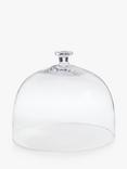 John Lewis Glass Serve Dome, 27.8cm, Clear