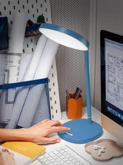 Lumie Task Bright Light Therapy Desk Lamp - view 2, Steel Blue