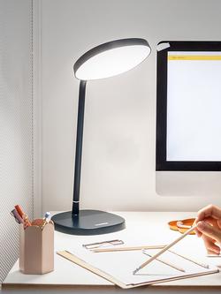 Lumie Task Bright Light Therapy Desk Lamp - view 2, Charcoal Blue