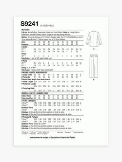 Simplicity Men's Suit Jacket Sewing Pattern, SS9241, AA - view 2, Multi