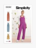 Simplicity Misses' Dungarees Sewing Pattern, SS9382, U5