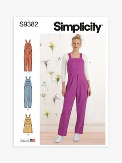 Simplicity Misses' Dungarees Sewing Pattern, SS9382, U5, Multi
