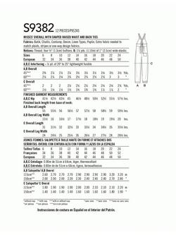 Simplicity Misses' Dungarees Sewing Pattern, SS9382, U5 - view 2, Multi