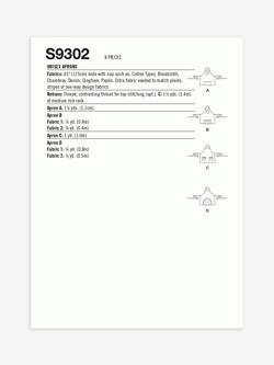 Simplicity BBQ Style Apron Sewing Pattern, SS9302, OS - view 2, Multi