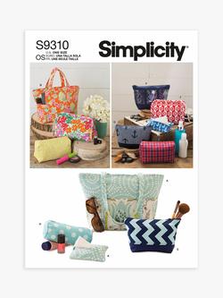 Simplicity Bags Sewing Pattern, SS9310,OS, Multi