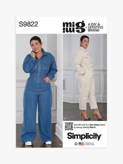 Simplicity Misses' Jumpsuits Sewing Pattern, S9822, K5