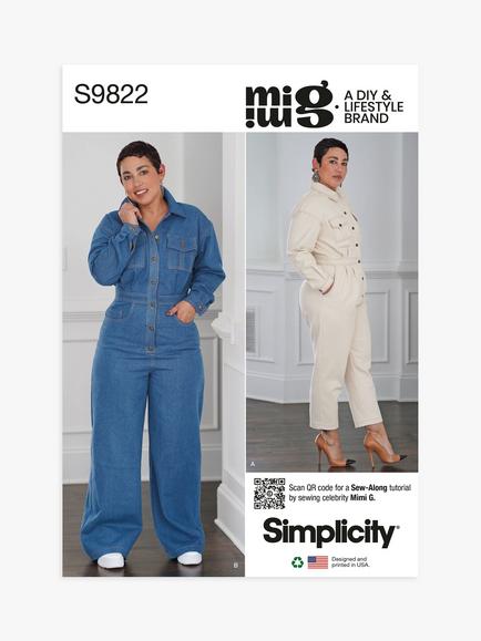 Simplicity Misses' Jumpsuits Sewing Pattern, S9822, K5