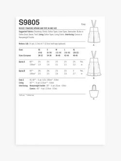Simplicity Misses' Pinafore Apron and Tote Sewing Pattern, S9805A - view 2, Multi