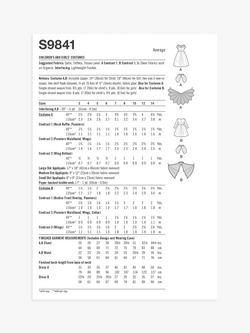 Simplicity Children's and Girls' Costumes Sewing Pattern, S9841 - view 2, Hh