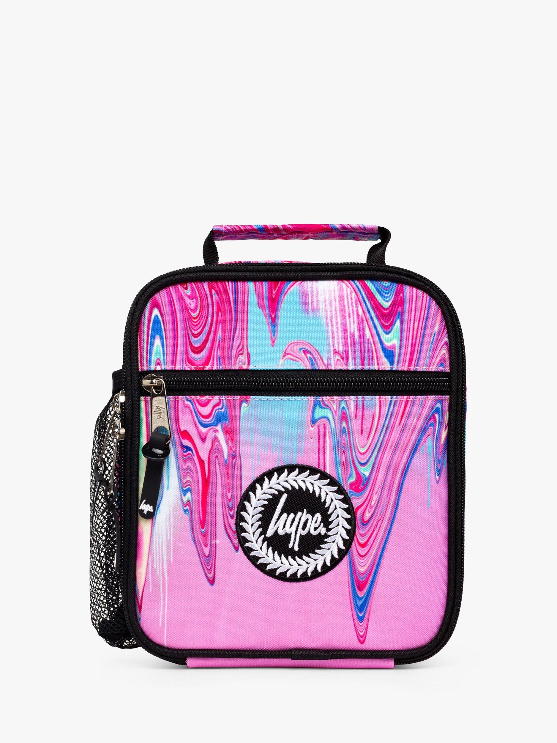 Hype Kids' Marble Drip Lunch Bag, Pink/Multi