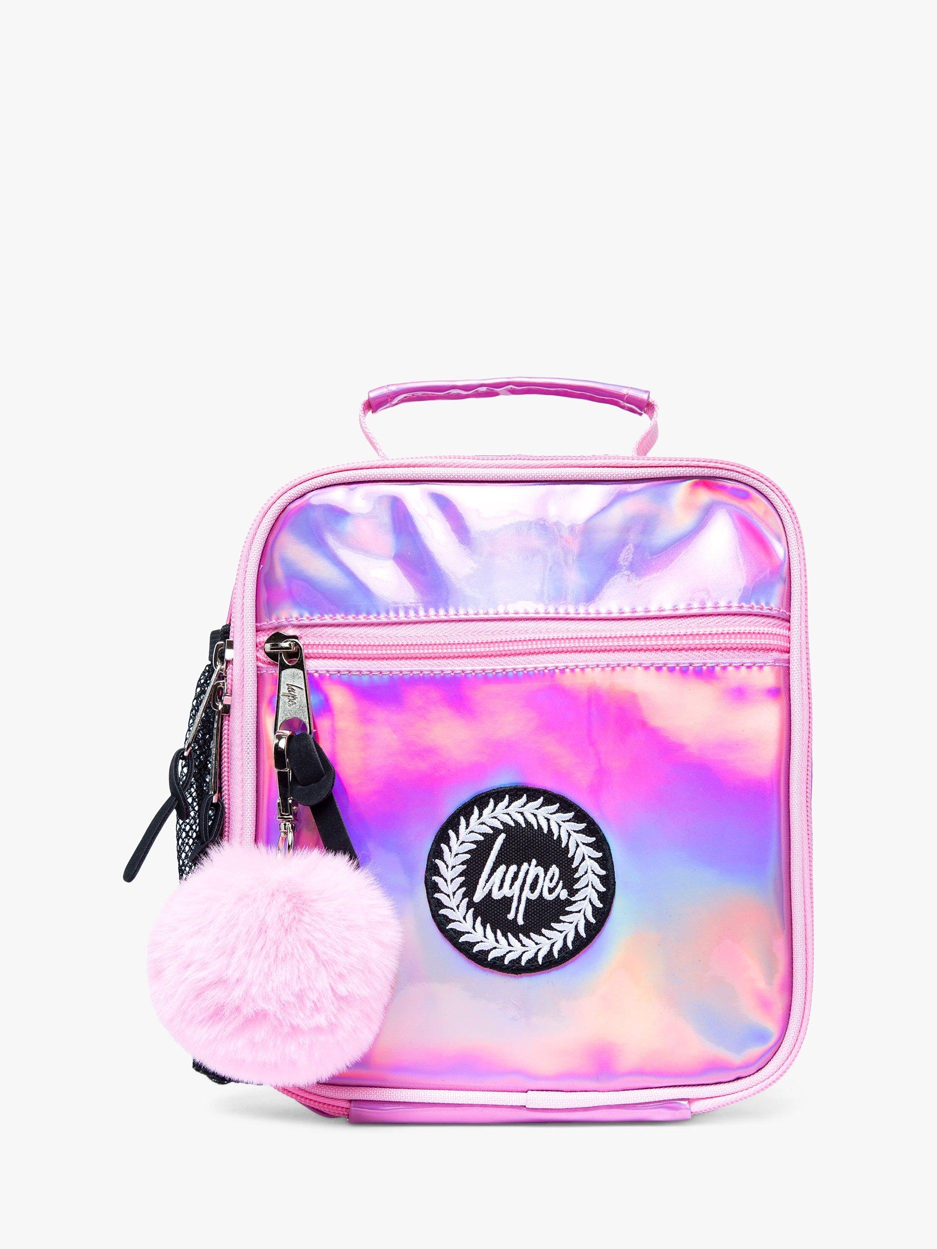 Hype Kids' Pink Holographic Lunch Bag, Multi