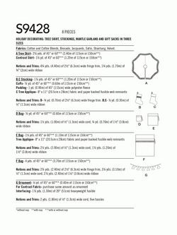 Simplicity Christmas Decorations Sewing Pattern, S9428OS - view 2, Multi