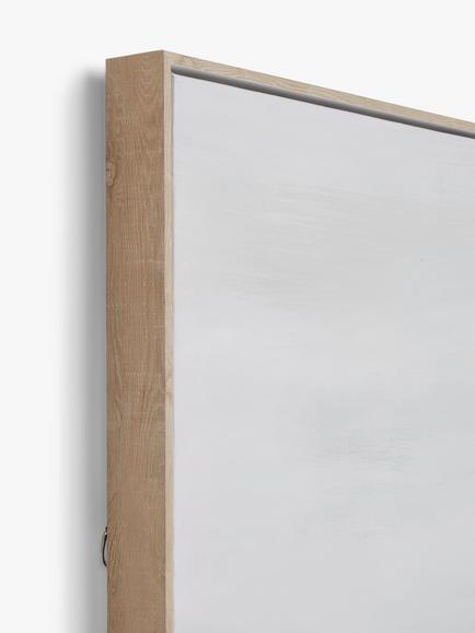 John Lewis 'Misty Fields' Abstract Framed Canvas, 75 x 100cm, Green/Multi - view 2, Green/Multi
