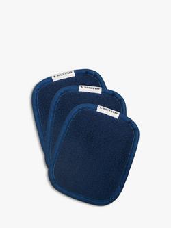 Dock & Bay Makeup Remover Pads, Nautical Navy, Set of 3, Blue