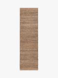 John Lewis Jute Grained Runner Rug, L240 x W70 cm