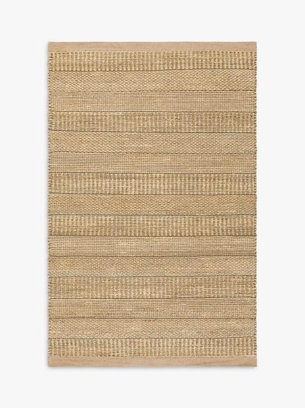 John Lewis Grained Hand Woven Jute Rich Rug, Green