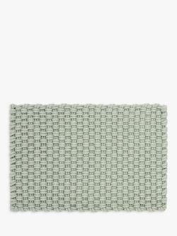 John Lewis Washable Doormat, Green Mid