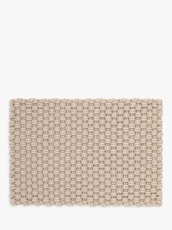 John Lewis Washable Doormat, Natural Putty
